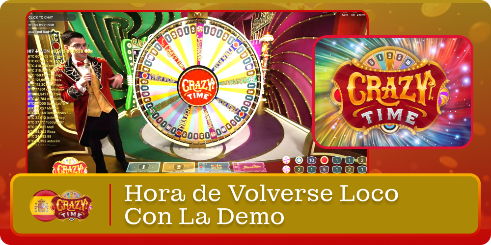 Diversión con la demo CRAZY TIME España